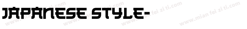 Japanese style字体转换